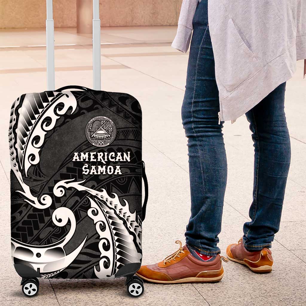 AAPI Heritage Month Luggage Cover American Samoa Polynesian Tribal Wave