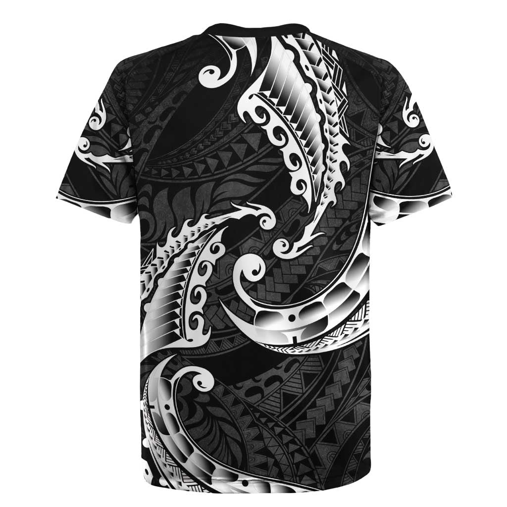 AAPI Heritage Month Rugby Jersey American Samoa Polynesian Tribal Wave