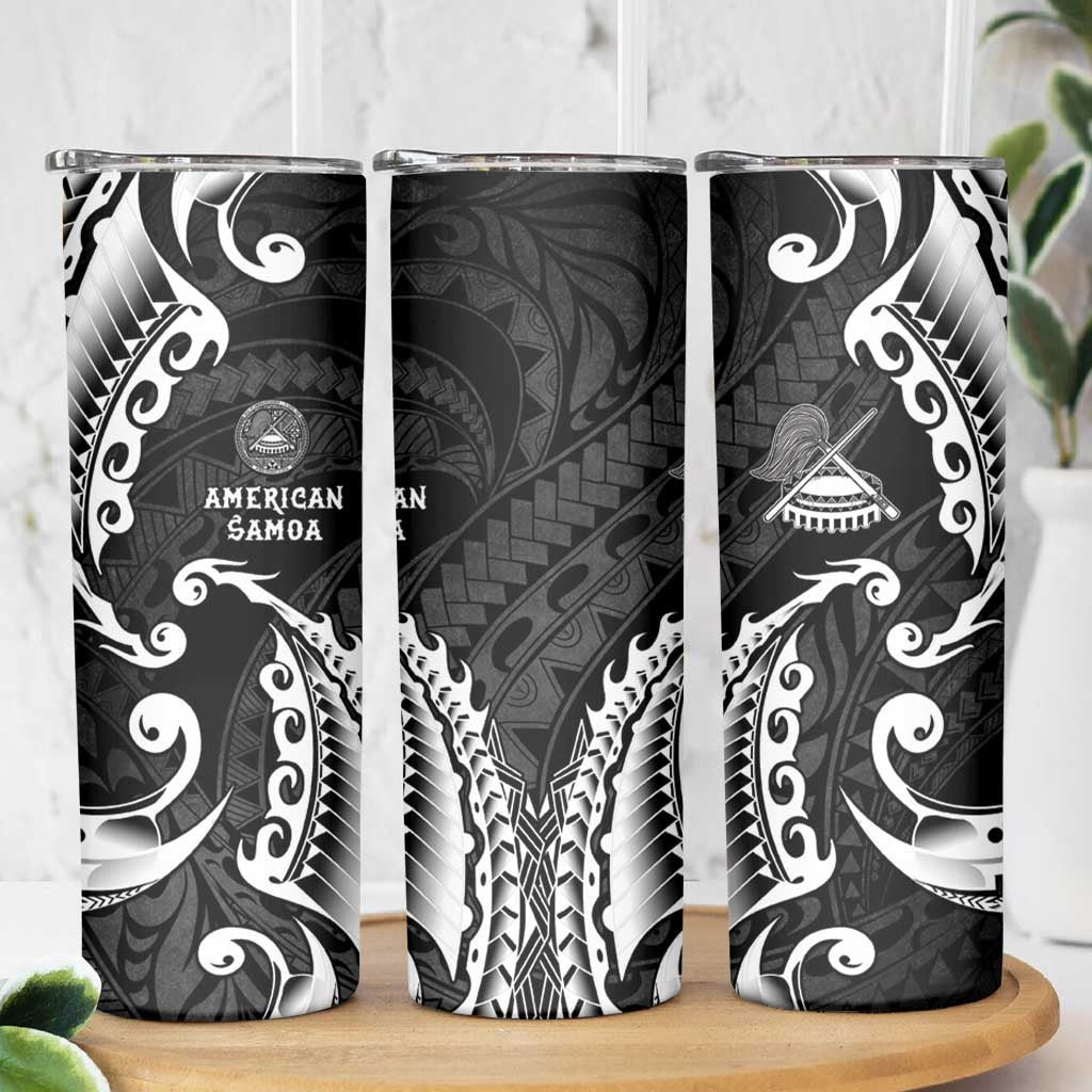 AAPI Heritage Month Skinny Tumbler American Samoa Polynesian Tribal Wave