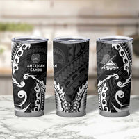 AAPI Heritage Month Tumbler Cup American Samoa Polynesian Tribal Wave