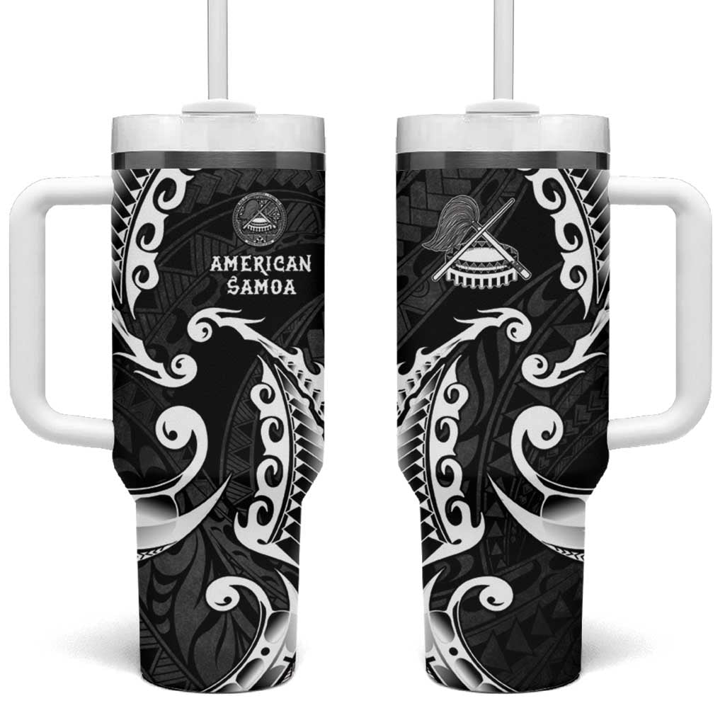 AAPI Heritage Month Tumbler With Handle American Samoa Polynesian Tribal Wave