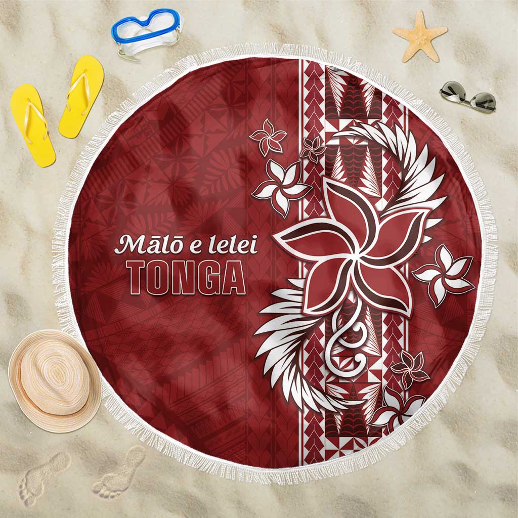 Tonga Language Week Beach Blanket Malo e Lelei Kupesi Ngatu Pattern