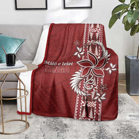 Tonga Language Week Blanket Malo e Lelei Kupesi Ngatu Pattern LT05 - Polynesian Pride