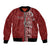 Tonga Language Week Bomber Jacket Malo e Lelei Kupesi Ngatu Pattern