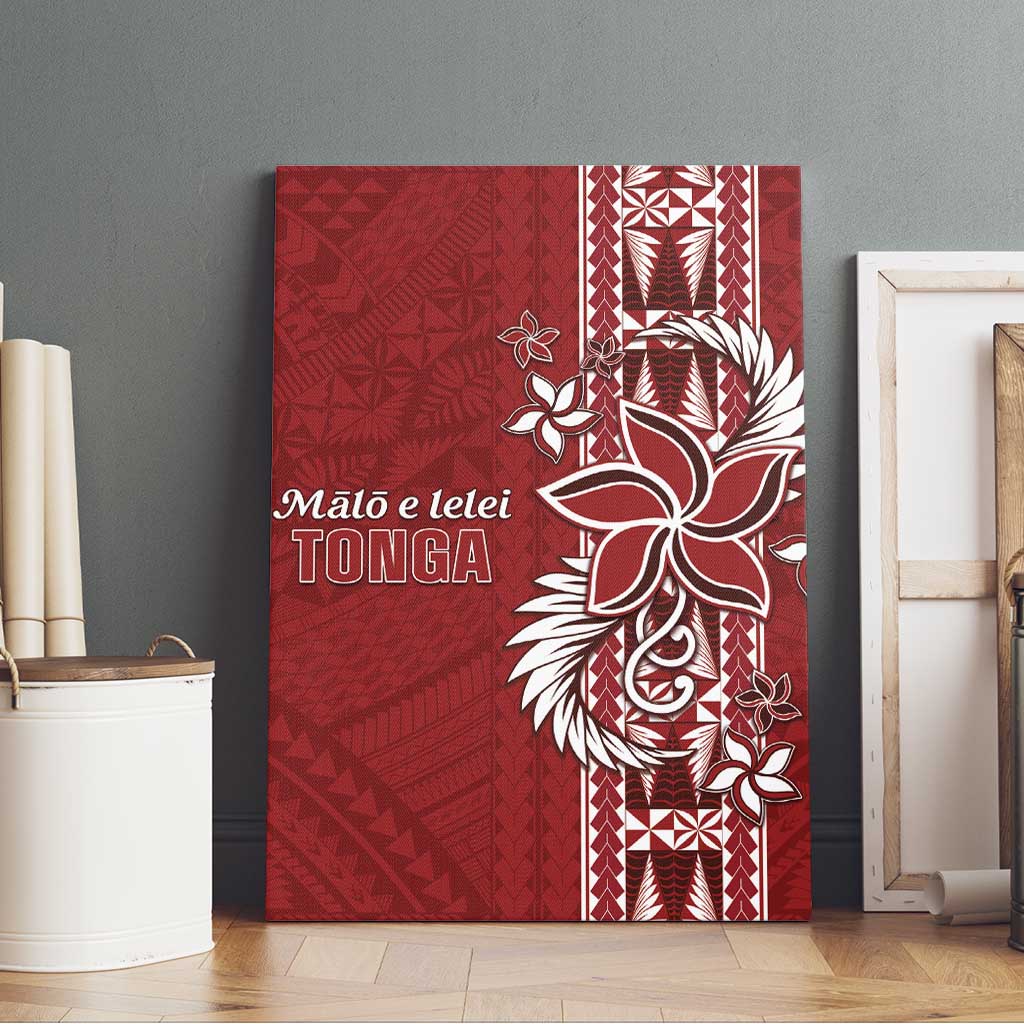 Tonga Language Week Canvas Wall Art Malo e Lelei Kupesi Ngatu Pattern LT05 - Polynesian Pride