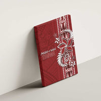 Tonga Language Week Canvas Wall Art Malo e Lelei Kupesi Ngatu Pattern LT05 - Polynesian Pride