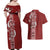 Tonga Language Week Couples Matching Off Shoulder Maxi Dress and Hawaiian Shirt Malo e Lelei Kupesi Ngatu Pattern