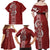 Tonga Language Week Family Matching Off Shoulder Maxi Dress and Hawaiian Shirt Malo e Lelei Kupesi Ngatu Pattern