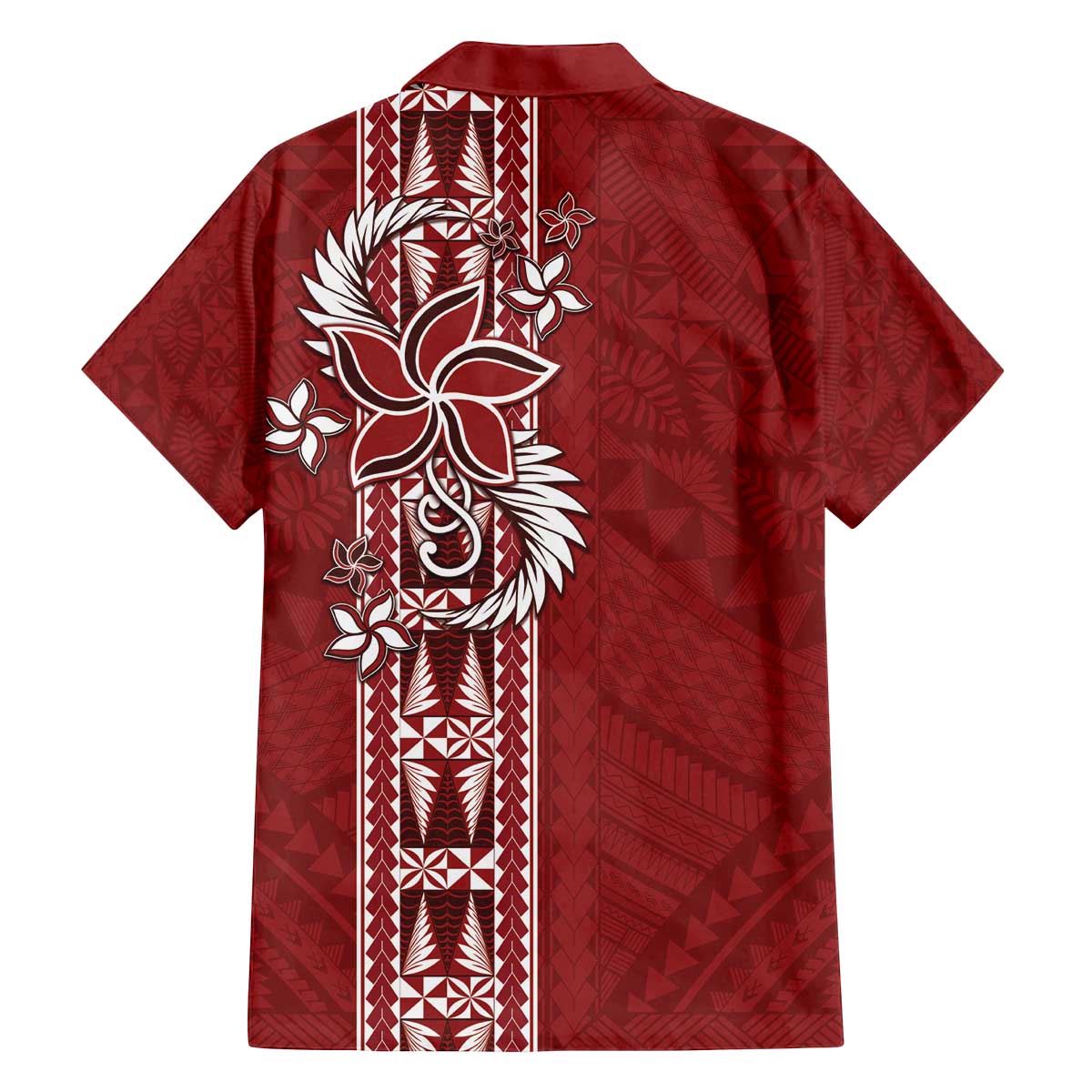 Tonga Language Week Family Matching Off Shoulder Short Dress and Hawaiian Shirt Malo e Lelei Kupesi Ngatu Pattern