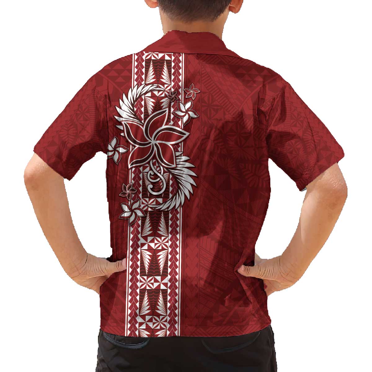 Tonga Language Week Family Matching Puletasi and Hawaiian Shirt Malo e Lelei Kupesi Ngatu Pattern LT05 - Polynesian Pride