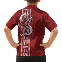 Tonga Language Week Family Matching Puletasi and Hawaiian Shirt Malo e Lelei Kupesi Ngatu Pattern LT05 - Polynesian Pride