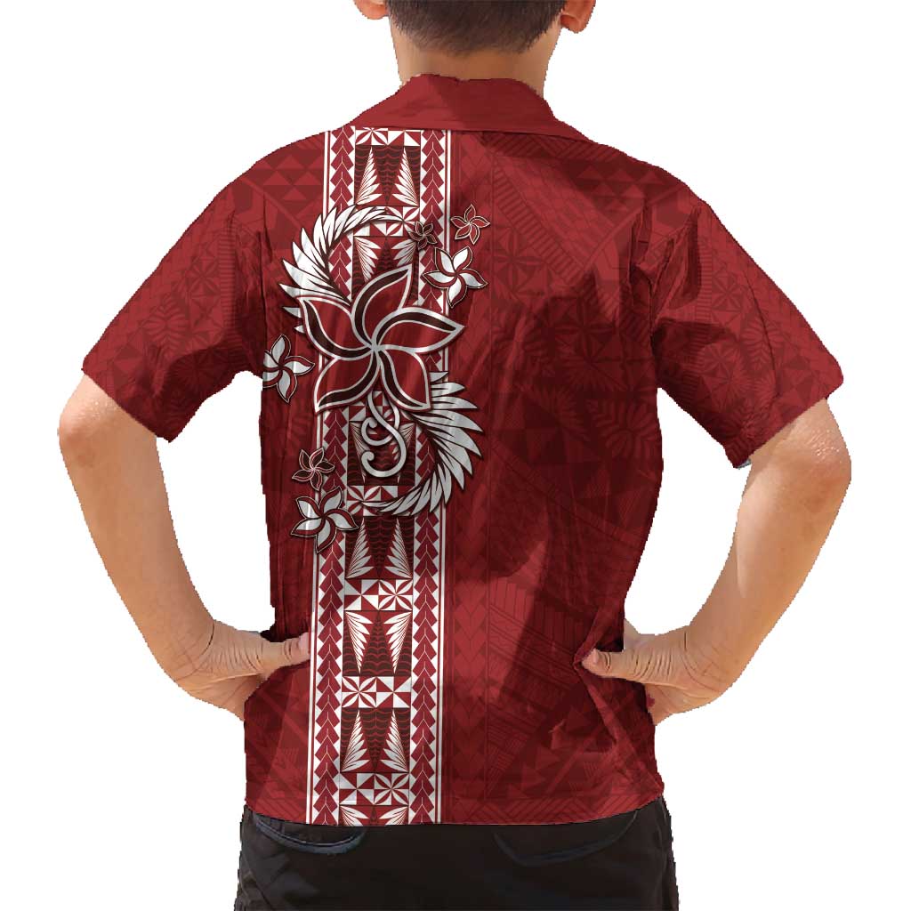 Tonga Language Week Family Matching Summer Maxi Dress and Hawaiian Shirt Malo e Lelei Kupesi Ngatu Pattern LT05 - Polynesian Pride