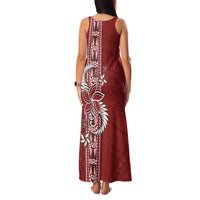 Tonga Language Week Family Matching Tank Maxi Dress and Hawaiian Shirt Malo e Lelei Kupesi Ngatu Pattern LT05 - Polynesian Pride
