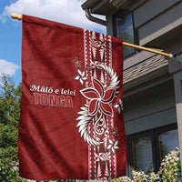 Tonga Language Week Garden Flag Malo e Lelei Kupesi Ngatu Pattern LT05 - Polynesian Pride