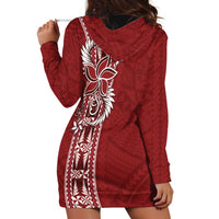Tonga Language Week Hoodie Dress Malo e Lelei Kupesi Ngatu Pattern LT05 - Polynesian Pride