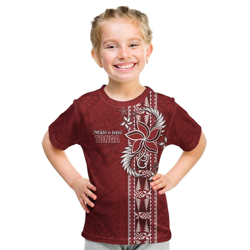 Tonga Language Week Kid T Shirt Malo e Lelei Kupesi Ngatu Pattern