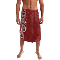 Tonga Language Week Lavalava Malo e Lelei Kupesi Ngatu Pattern LT05 Red - Polynesian Pride