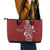 Tonga Language Week Leather Tote Bag Malo e Lelei Kupesi Ngatu Pattern