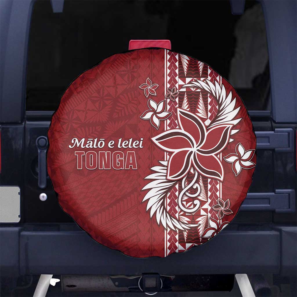 Tonga Language Week Spare Tire Cover Malo e Lelei Kupesi Ngatu Pattern LT05 - Polynesian Pride