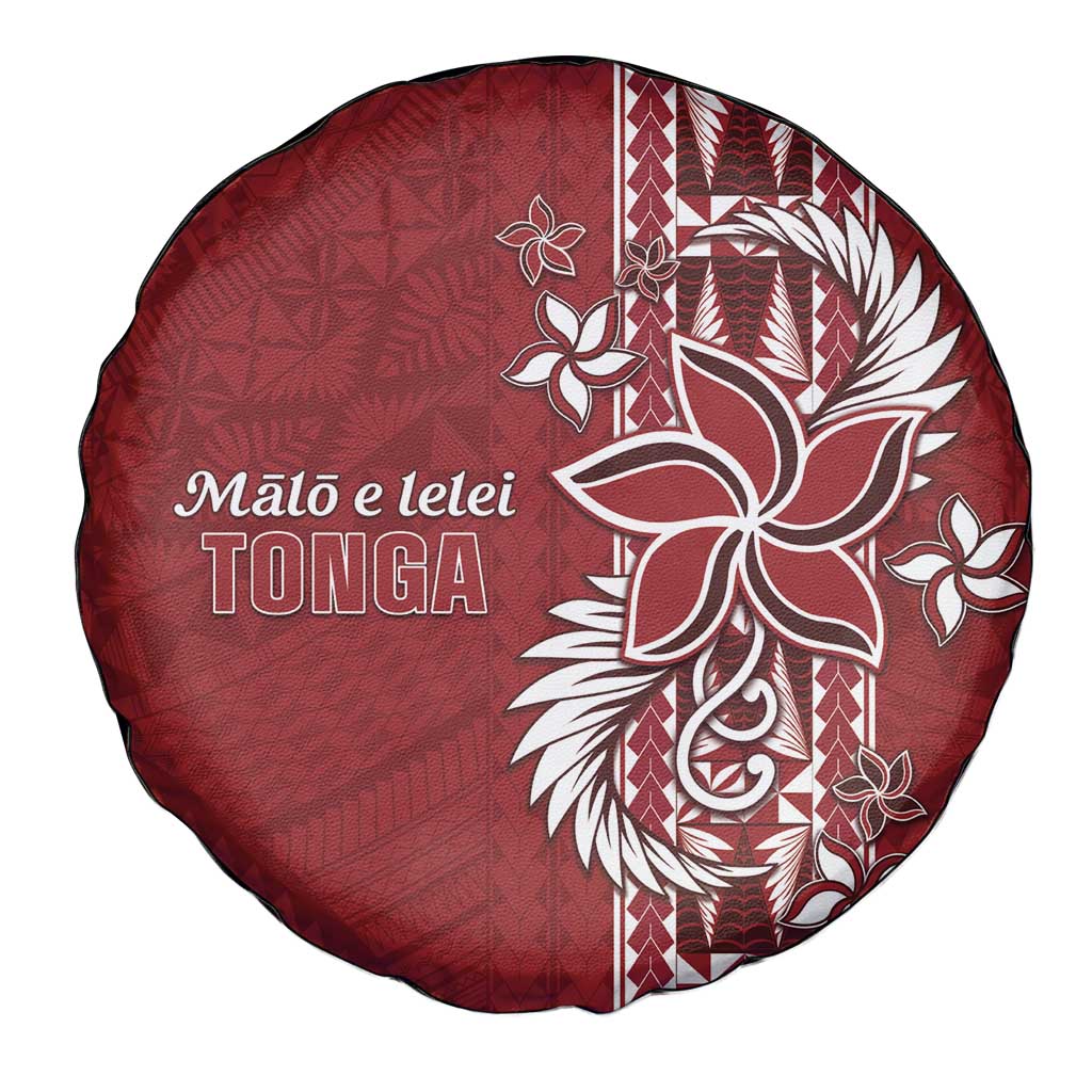 Tonga Language Week Spare Tire Cover Malo e Lelei Kupesi Ngatu Pattern LT05 - Polynesian Pride