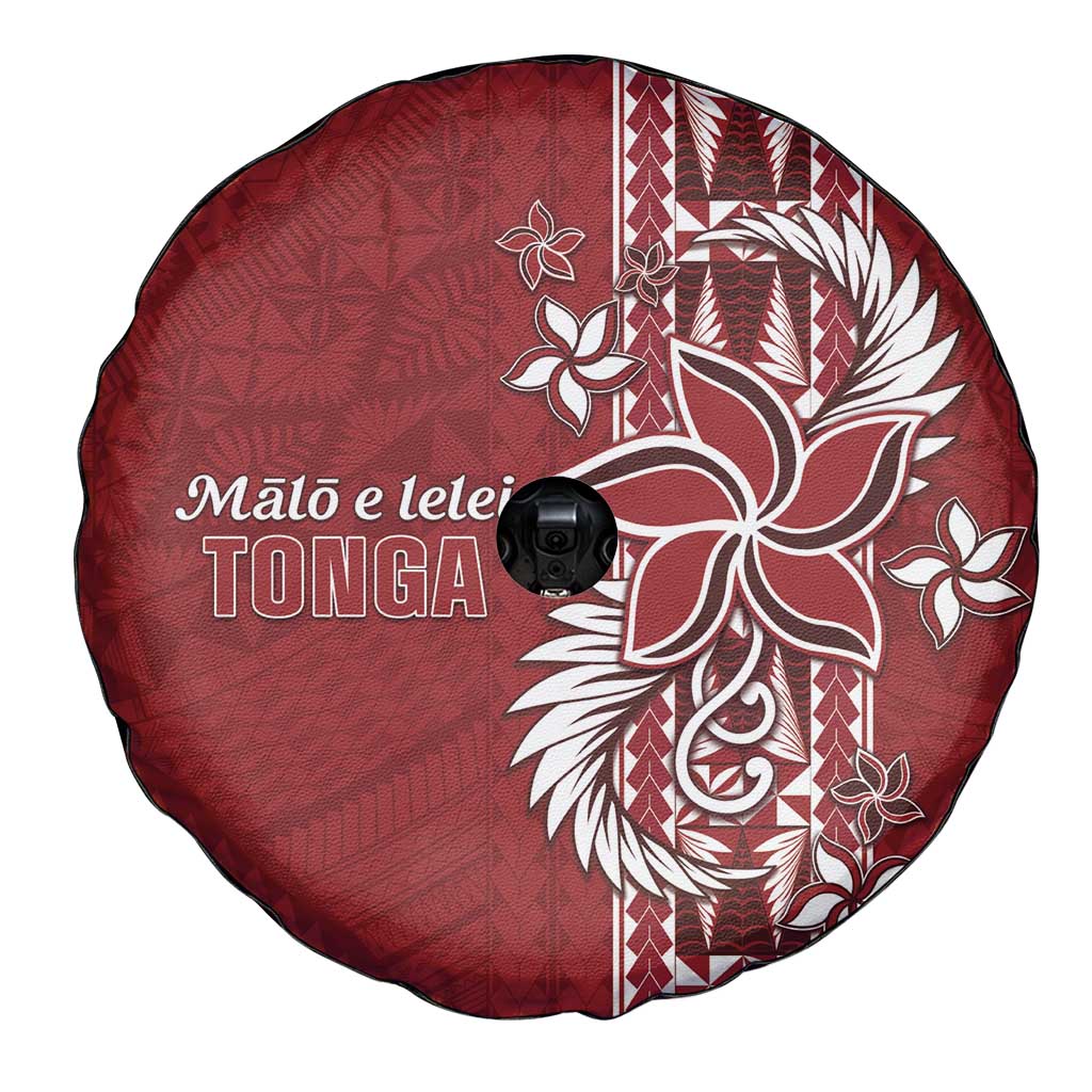 Tonga Language Week Spare Tire Cover Malo e Lelei Kupesi Ngatu Pattern LT05 - Polynesian Pride