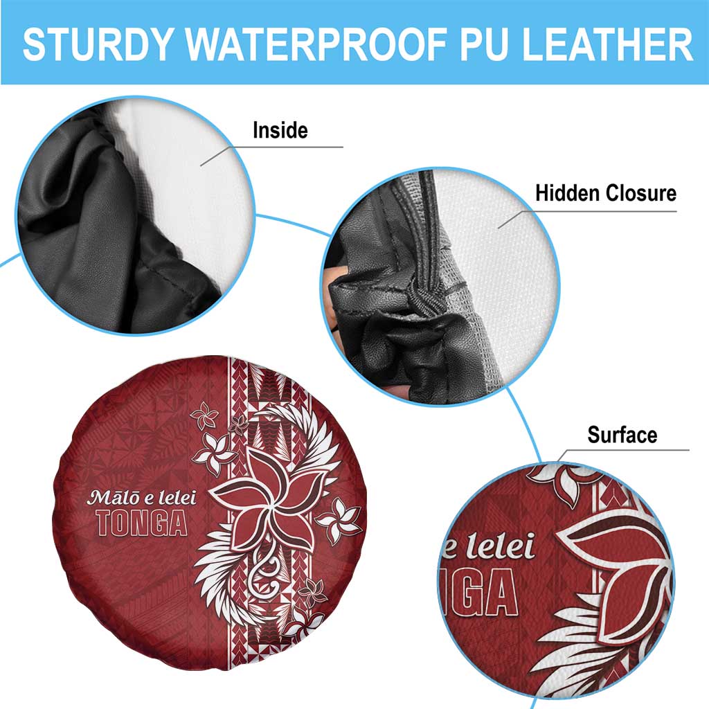 Tonga Language Week Spare Tire Cover Malo e Lelei Kupesi Ngatu Pattern LT05 - Polynesian Pride