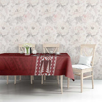 Tonga Language Week Tablecloth Malo e Lelei Kupesi Ngatu Pattern LT05 - Polynesian Pride