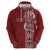 Tonga Language Week Zip Hoodie Malo e Lelei Kupesi Ngatu Pattern