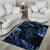 Aotearoa New Zealand Octopus Area Rug Silver Fern Maori Pattern