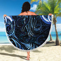 Aotearoa New Zealand Octopus Beach Blanket Silver Fern Maori Pattern LT05 - Polynesian Pride