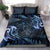 Aotearoa New Zealand Octopus Bedding Set Silver Fern Maori Pattern