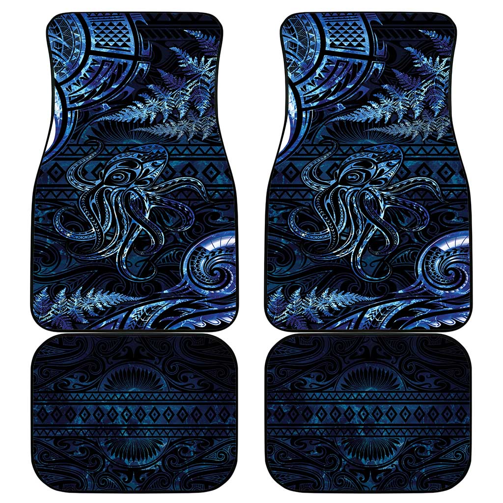 Aotearoa New Zealand Octopus Car Mats Silver Fern Maori Pattern LT05 - Polynesian Pride