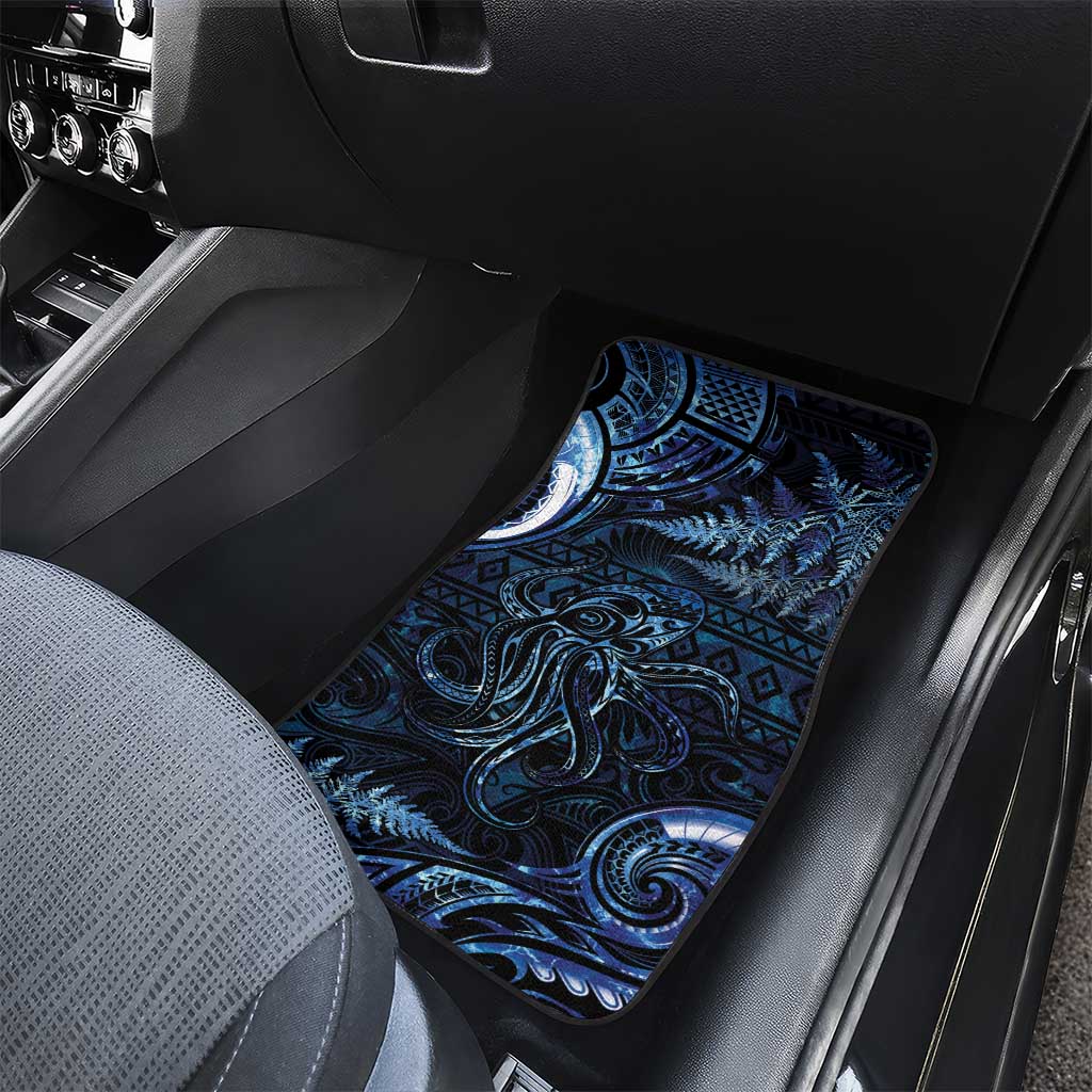 Aotearoa New Zealand Octopus Car Mats Silver Fern Maori Pattern LT05 - Polynesian Pride