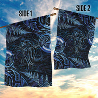 Aotearoa New Zealand Octopus Garden Flag Silver Fern Maori Pattern LT05 - Polynesian Pride