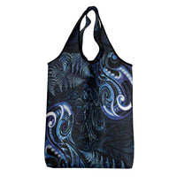 Aotearoa New Zealand Octopus Grocery Bag Silver Fern Maori Pattern LT05 - Polynesian Pride