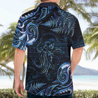 Aotearoa New Zealand Octopus Hawaiian Shirt Silver Fern Maori Pattern LT05 - Polynesian Pride