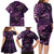 Aotearoa New Zealand Crocodile Family Matching Long Sleeve Bodycon Dress and Hawaiian Shirt Silver Fern Maori Pattern