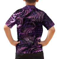 Aotearoa New Zealand Crocodile Family Matching Off Shoulder Maxi Dress and Hawaiian Shirt Silver Fern Maori Pattern