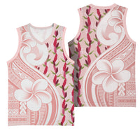 Samoa Teuila Basketball Jersey Pink Samoan Siapo Motifs