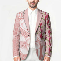 Samoa Teuila Blazer Pink Samoan Siapo Motifs