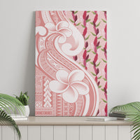 Samoa Teuila Canvas Wall Art Pink Samoan Siapo Motifs