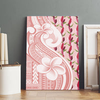 Samoa Teuila Canvas Wall Art Pink Samoan Siapo Motifs