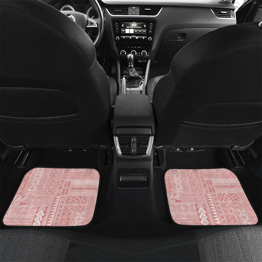 Samoa Teuila Car Mats Pink Samoan Siapo Motifs