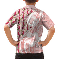Samoa Teuila Family Matching Tank Maxi Dress and Hawaiian Shirt Pink Samoan Siapo Motifs