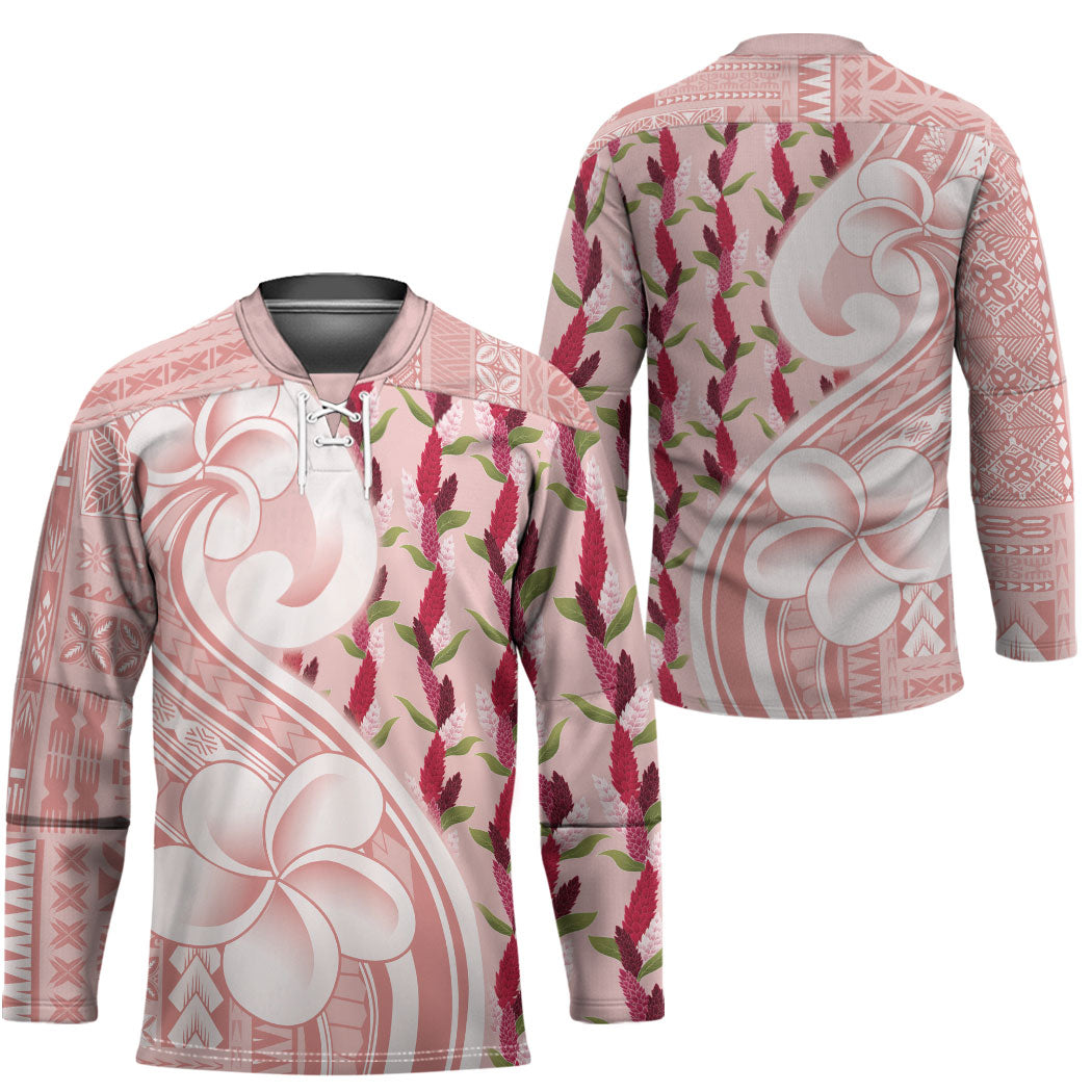 Samoa Teuila Hockey Jersey Pink Samoan Siapo Motifs