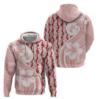 Samoa Teuila Hoodie Pink Samoan Siapo Motifs