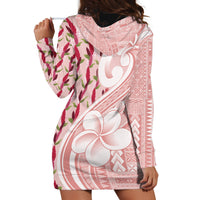 Samoa Teuila Hoodie Dress Pink Samoan Siapo Motifs