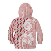 Samoa Teuila Kid Hoodie Pink Samoan Siapo Motifs