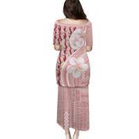 Samoa Teuila Puletasi Pink Samoan Siapo Motifs