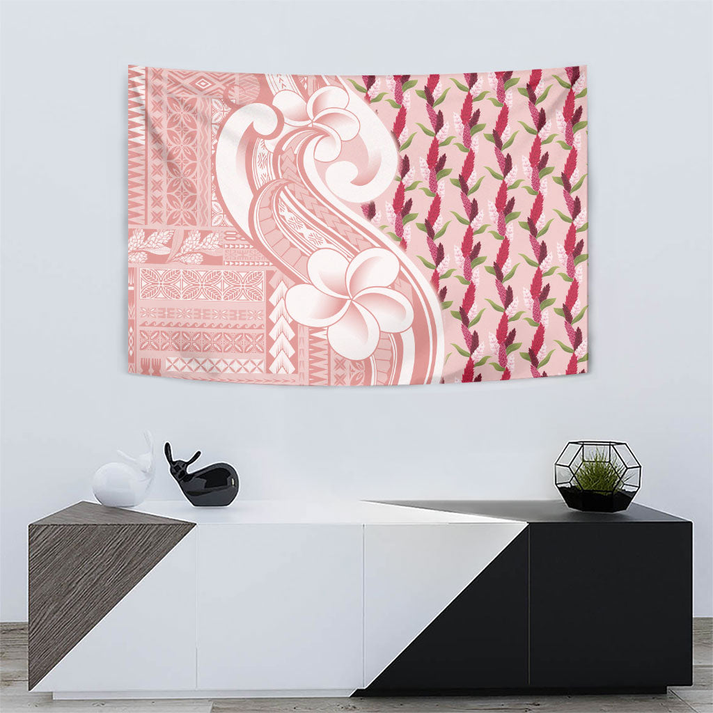 Samoa Teuila Tapestry Pink Samoan Siapo Motifs